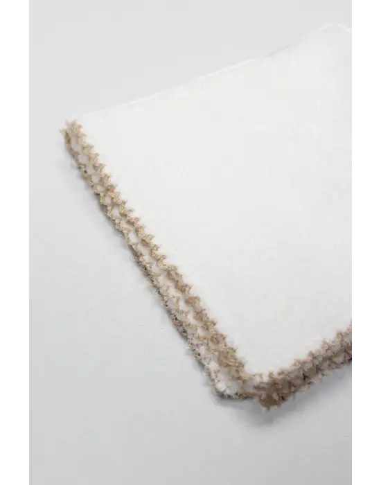 Bistyle Organik 28x28 6Lı Havlu Mendil 90105 Ekru