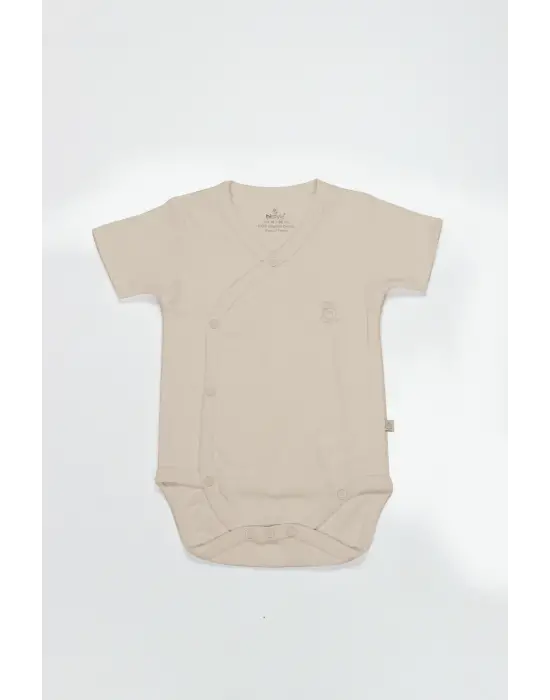Bistyle Organik Natural Basic Style Kruvaze Yarım Kol Body Bs17101 Bej