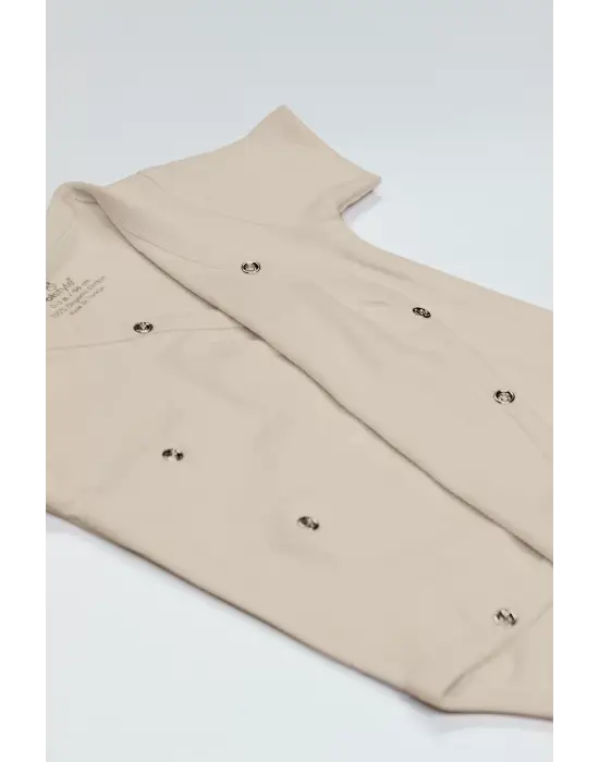 Bistyle Organik Natural Basic Style Kruvaze Yarım Kol Body Bs17101 Bej