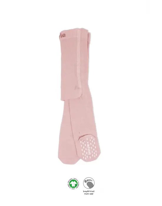 Bistyle Penye Kaymaz Külotlu Çorap 50109 Pembe