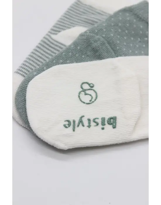 Omarı Renkli Kaymaz Penye Çorap Seti - 3lü Paket