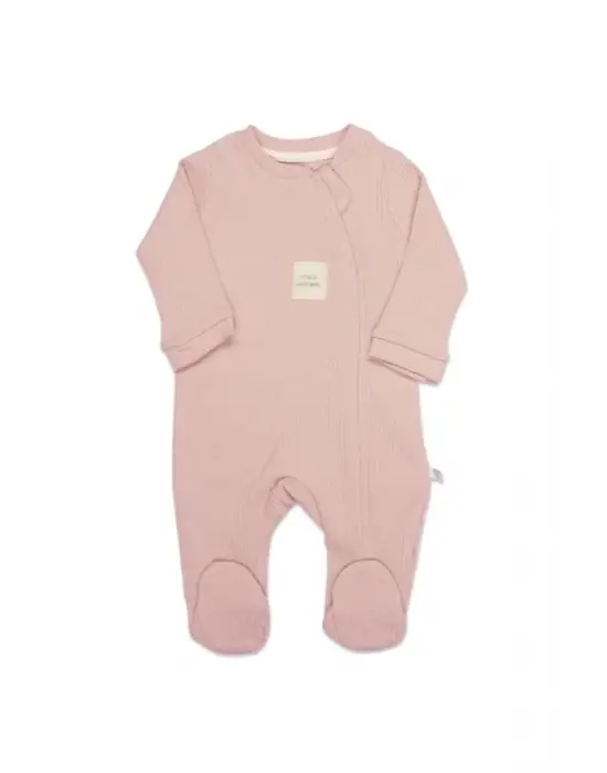 Bistyle Style Natural Fermuarlı Bebe Tulum 15115 Pembe
