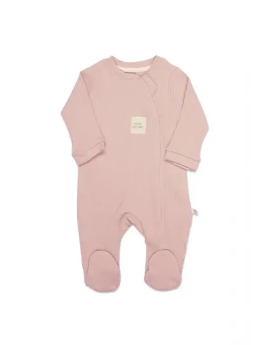 Bistyle Style Natural Fermuarlı Bebe Tulum 15115 Pembe