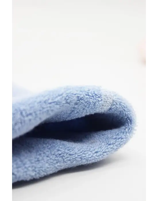 Omarı Tekli Kaymaz Mavi Külotlu Çorap