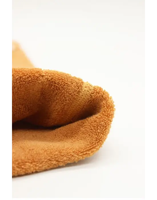 Omarı Kaymaz Mix Havlu Külotlu Çorap - Hardal Renkli