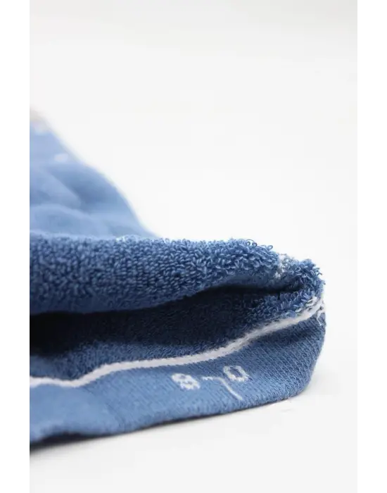 Bistyle Tekli Puan Kaymaz Havlu Külotlu Çorap BS50502 İndigo