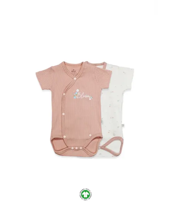 Bloom Rose 2li Yarım Kol Badi 17119 Ekru Gül Kurusu