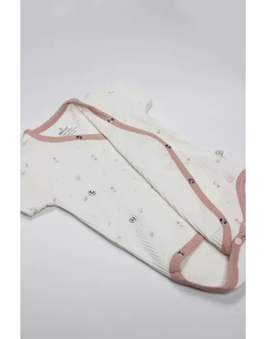 Bloom Rose 2li Yarım Kol Badi 17119 Ekru Gül Kurusu