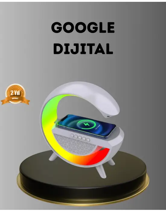 Bluetooth 5.0 Hoparlör – Kablosuz Şarj, Rgb Gece Lambası Ve Fm Radyo