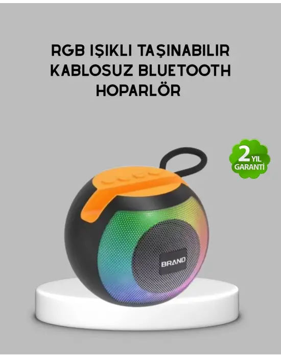 Bluetooth 5.0 Hoparlör – Rgb Işıklı, Güçlü Bas Ve 360° Surround Ses
