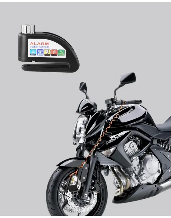 Bluetooth 5.4 İntercom Ve Alarmlı Disk Kilidi Seti Güçlü Ses Ve Güvenlik