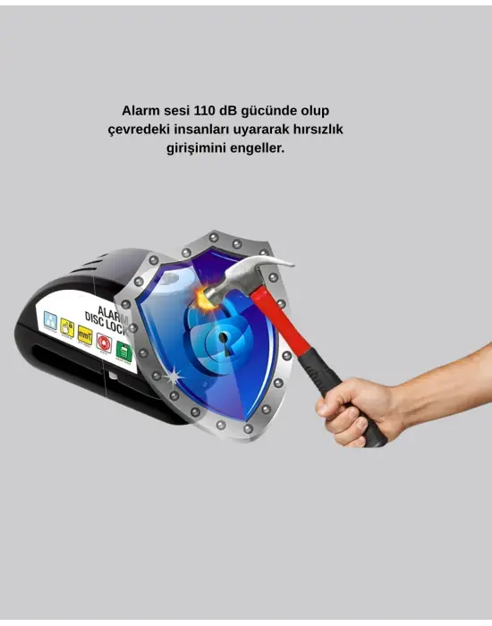 Bluetooth 5.4 Kablosuz İnterkom+ Motor Disk Kilidi