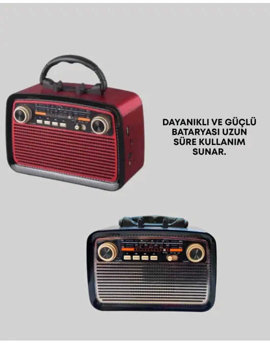 Bluetooth Bağlantılı Taşınabilir Hoparlör – Fm/am Radyo Özellikli, Şarj Edilebilir Batarya, 1 Kg
