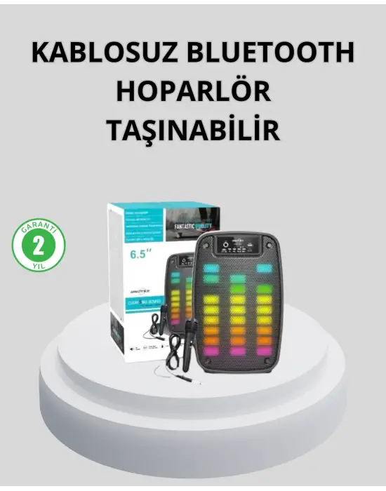 Bluetooth Bağlantılı Taşınabilir Müzik Cihazı – 2 Saat Kesintisiz Müzik