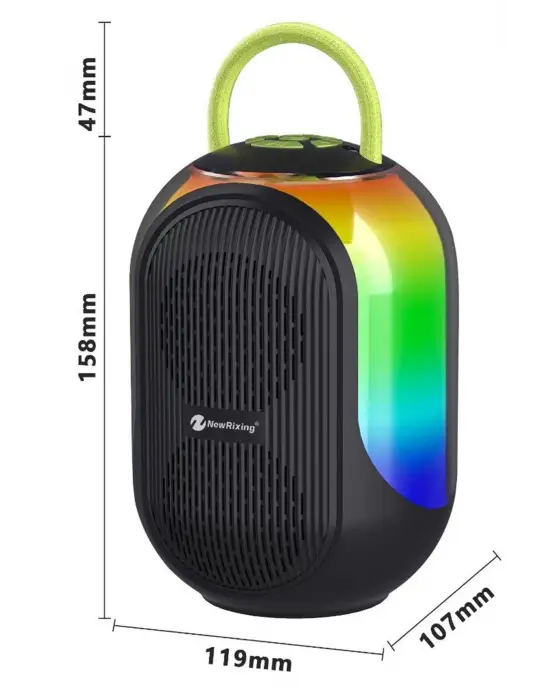 Bluetooth Çift Mikrofonlu Kablosuz Karaoke Rgb Işıklı Yüksek Sesli Müzik 4 Ses Degıstırme