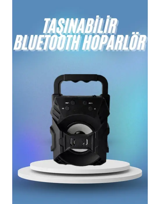 Bluetooth Hoparlör Android Ve İos Uyumlu Ses Bombası Usb Girişli Taşınabilir