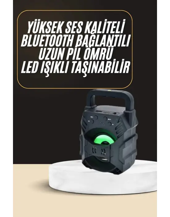 Bluetooth Hoparlör Android Ve İos Uyumlu Ses Bombası Usb Girişli Taşınabilir