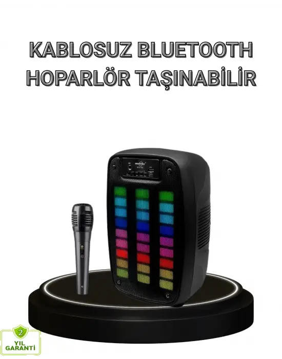 Bluetooth Hoparlör – Kablosuz Bağlantı, 2 Saat Müzik Süresi