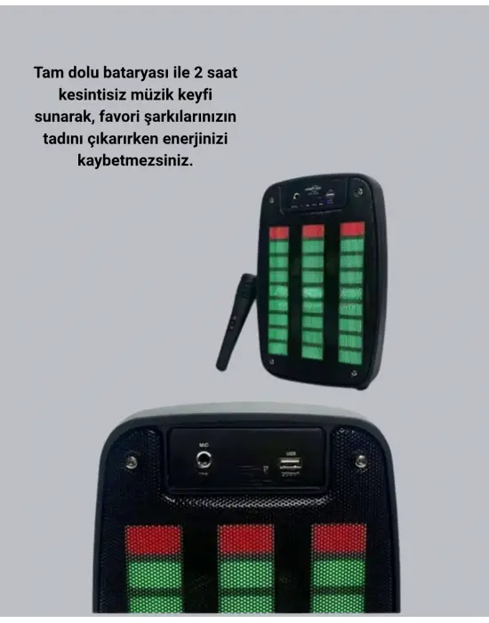 Bluetooth Hoparlör – Kablosuz Bağlantı, 2 Saat Müzik Süresi