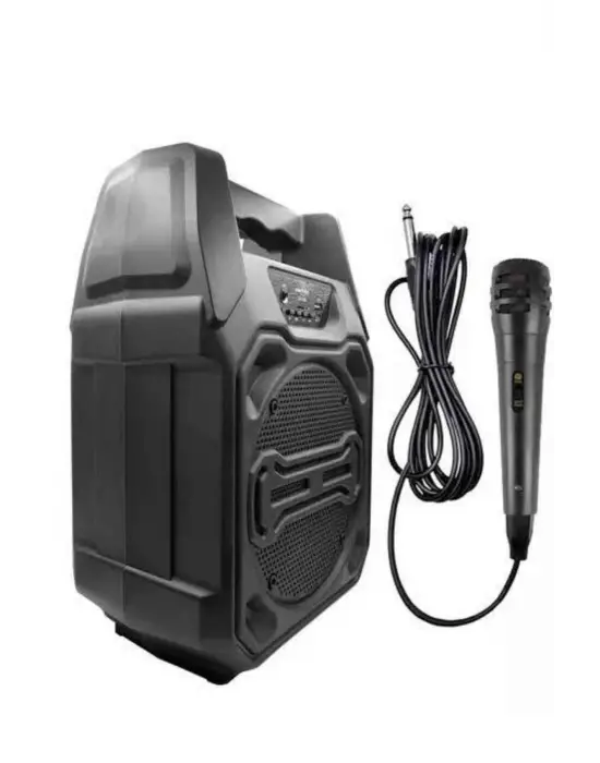 Bluetooth Hoparlör Led Işıklı Taşınabilir Kablosuz Speaker Uzun Pil Ömrü