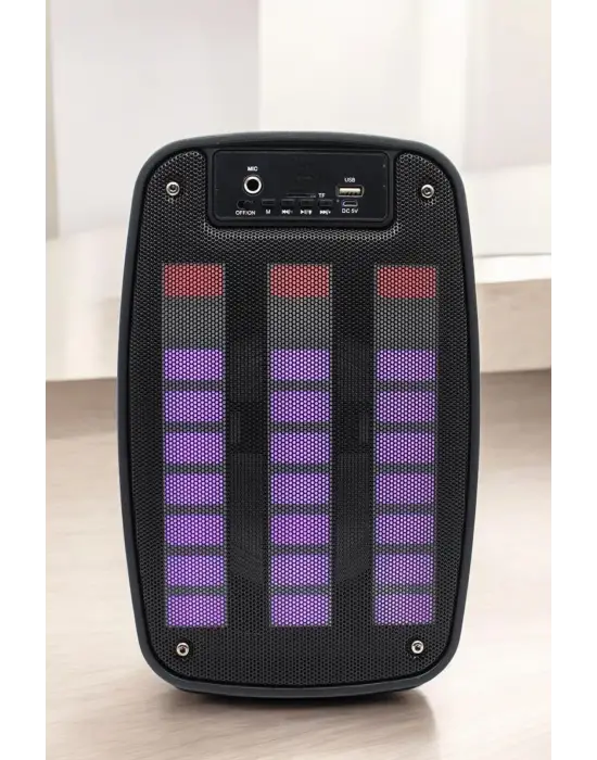 Bluetooth  Hoparlör Mikrofonlu Speaker Taşınabilir Şarjlı