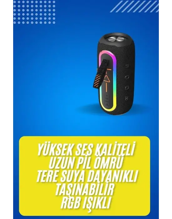 Bluetooth Hoparlör Usb Şarjlı Uzun Pil Ömrü Android Ve İos Uyumlu Renkli