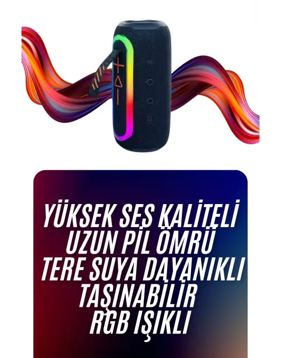 Bluetooth Hoparlör Uzun Pil Ömrü Taşınabilir Yüksek Ses Kaliteli