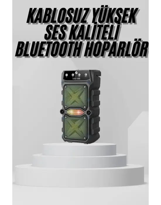 Bluetooth Hoparlör Yüksek Ses Kaliteli Büyük Boy Çift Çıkışlı Ses Bombası