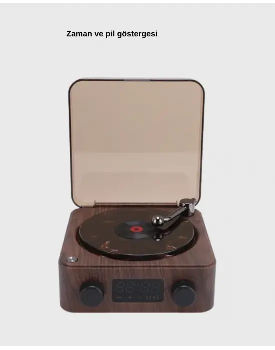 Bluetooth Hoparlörlü Gece Lambası Dijital Saat Ve Ambiyans Işığı Çok Amaçlı