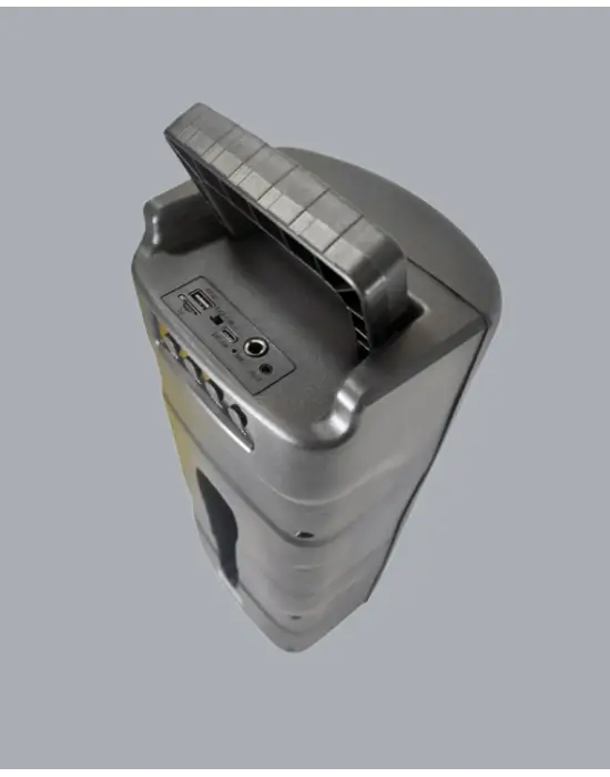 Bluetooth Işıklı Hoparlör – 2x5w Güç | Usb + Tf Kart + Fm Radyo | Siyah Renk (kopya)