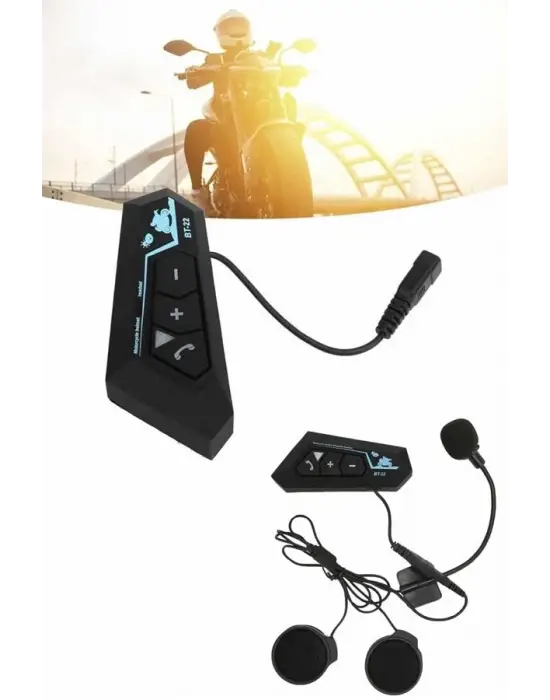 Bluetooth Kask Kulaklığı Intercom 5.0 Bluetooth Android Ve İos Uyumlu