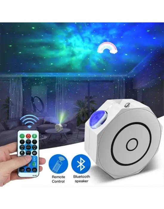Bluetooth Özellikli Anason Projektör Gece Lambası
