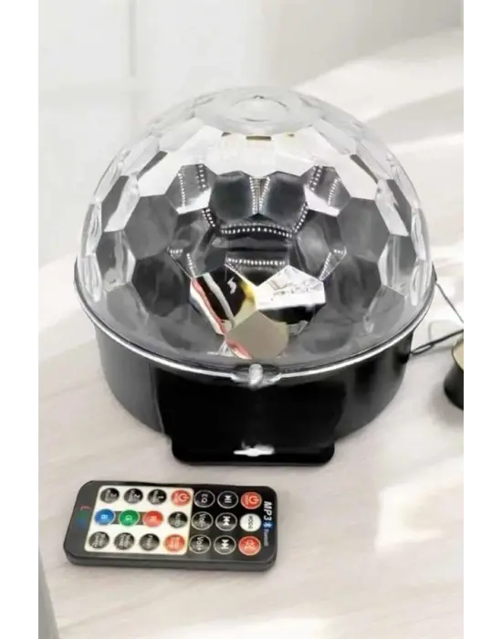 Bluetooth Ve Uzaktan Kumandalı Çok Renkli Masaüstü Disko Topu