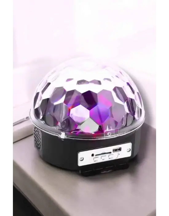 Bluetooth Ve Uzaktan Kumandalı Çok Renkli Masaüstü Disko Topu