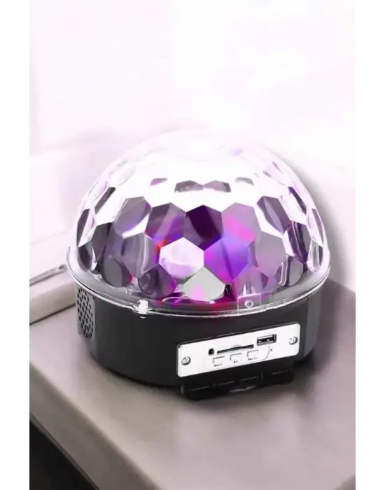Bluetooth Ve Uzaktan Kumandalı Çok Renkli Masaüstü Disko Topu