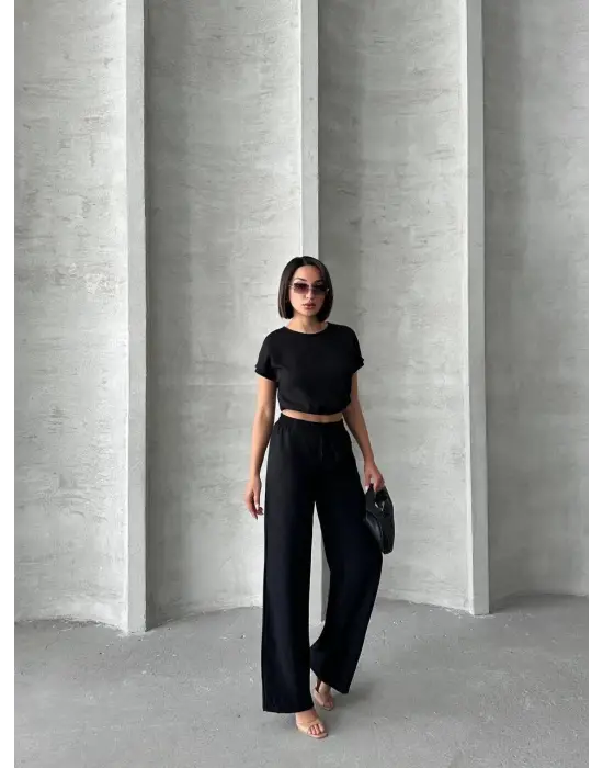 Omarı Şık Ve Rahat Bluz Pantolon Takımı