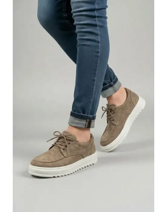 BN-T12x Arts Bağcıklı Süet Erkek Günlük Spor Klasik Ayakkabı SBT - Camel