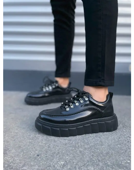 Modern Cloud Bağcıklı Rugan Erkek Ayakkabı