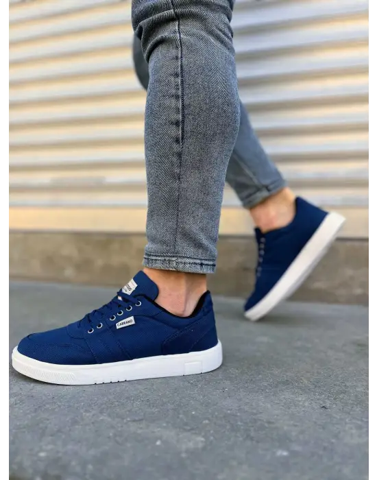 Omarı Trendy Keten Erkek Günlük Spor Ayakkabı - Lacivert