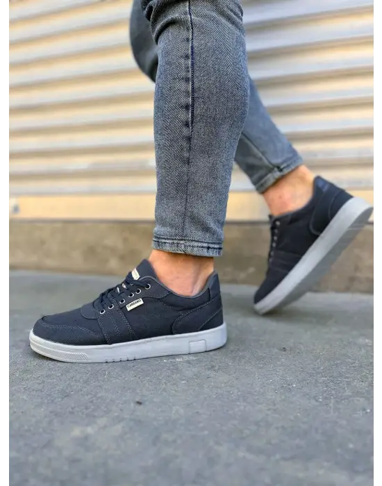 Günlük Spor Tabanlı Keten Ayakkabı Füme