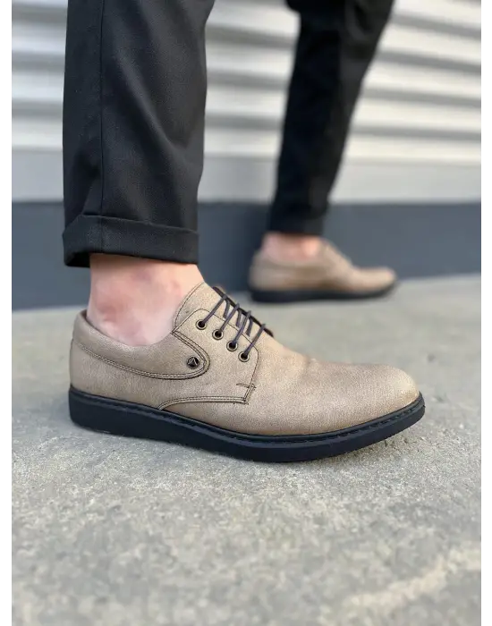Omarı Gri Klasik Bağcıklı Günlük Ayakkabı Modelleri