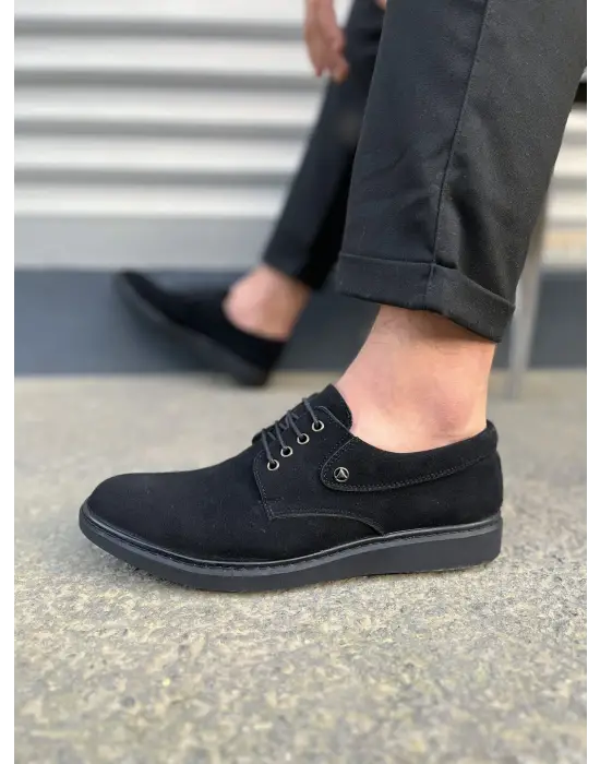 Şık Bağcıklı Süet Erkek Ayakkabı