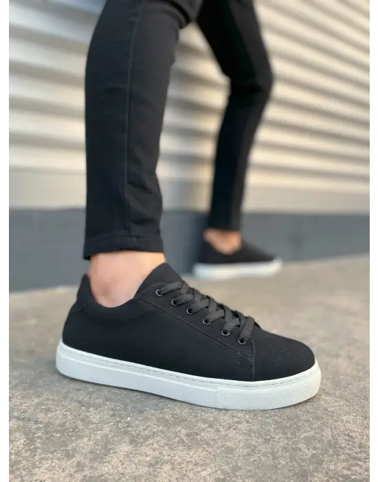 Modern Bağcıklı Deri Erkek Spor Ayakkabı