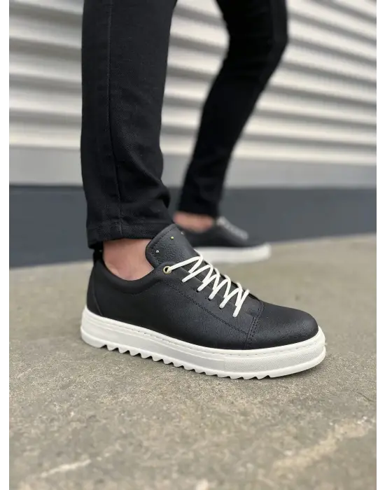 Omarı Siyah Cool Bağcıklı Erkek Günlük Spor Ayakkabı