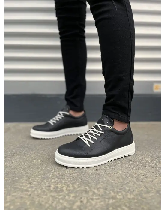 Omarı Siyah Cool Bağcıklı Erkek Günlük Spor Ayakkabı