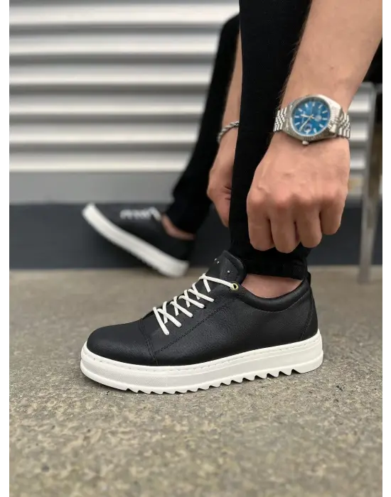 Omarı Siyah Cool Bağcıklı Erkek Günlük Spor Ayakkabı
