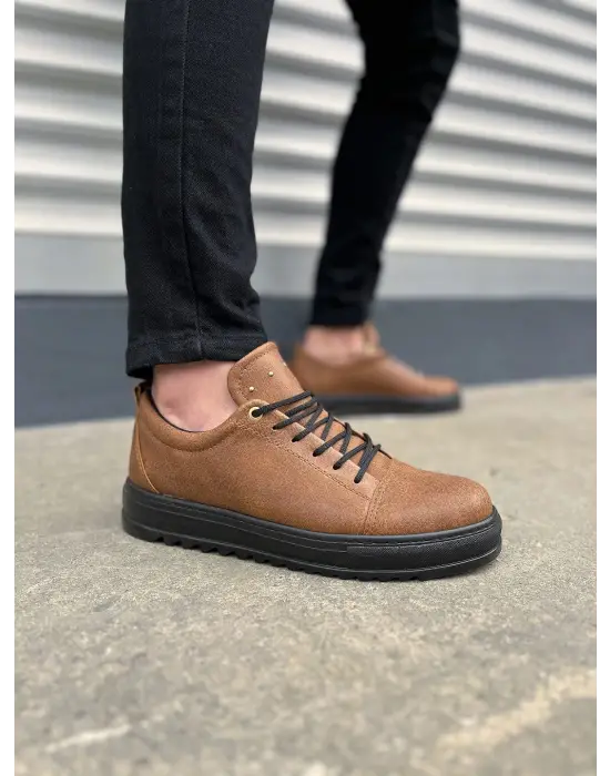 Modern Bağcıklı Cilt Erkek Ayakkabı