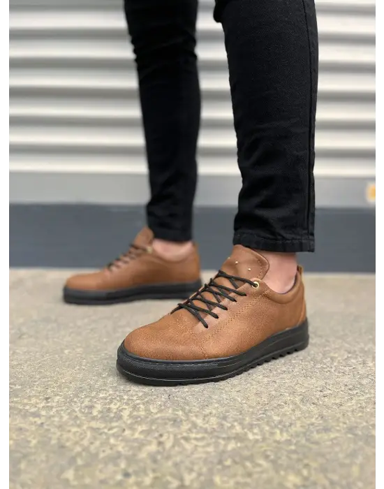 Modern Bağcıklı Cilt Erkek Ayakkabı