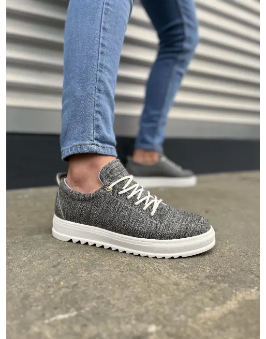 Omarı Cool Gri Keten Erkek Spor Ayakkabı