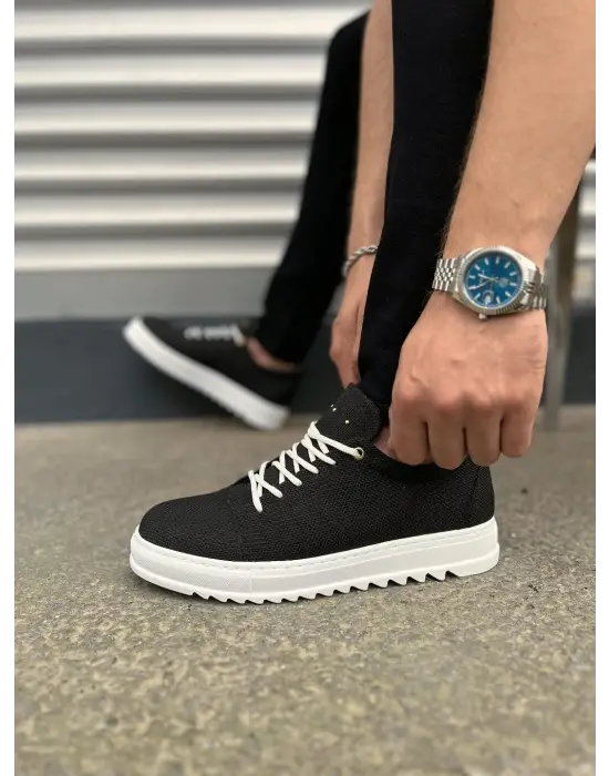 Modern Bağcıklı Keten Erkek Spor Ayakkabı